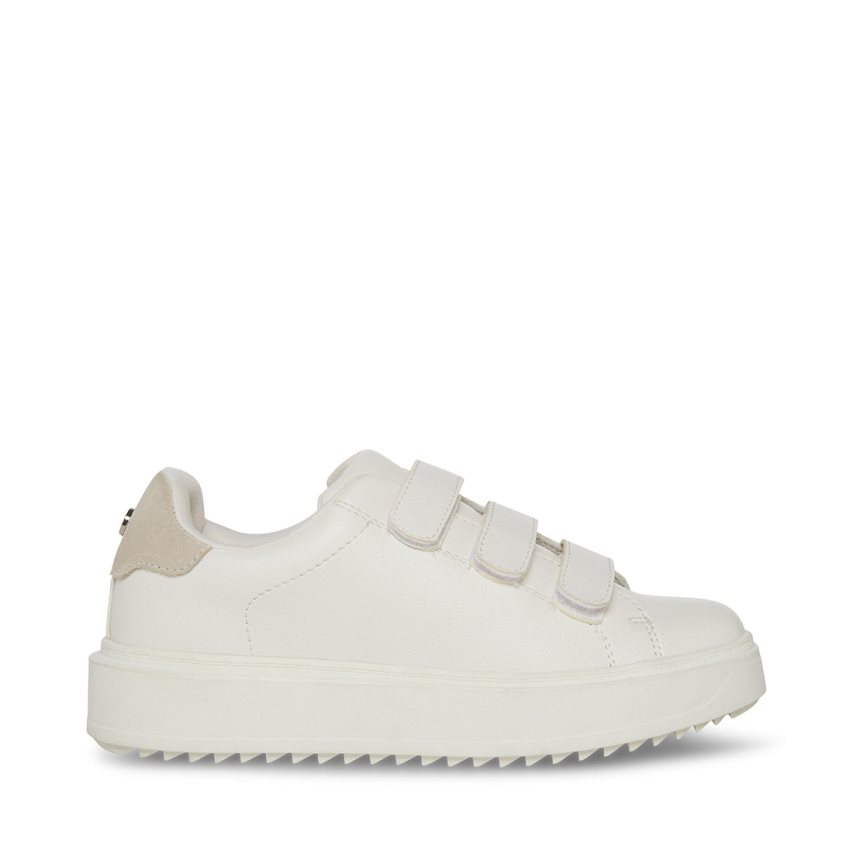 White Steve Madden Catching Women\'s Sneakers | PH 2869UZT